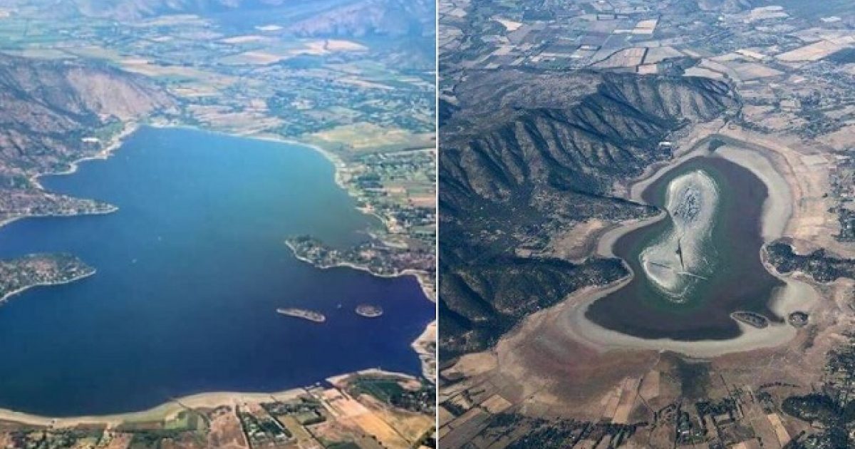 Laguna Aculeo se convierte en la primera víctima en Chile del cambio Laguna Aculeo se convierte en la primera víctima en Chile del cambio