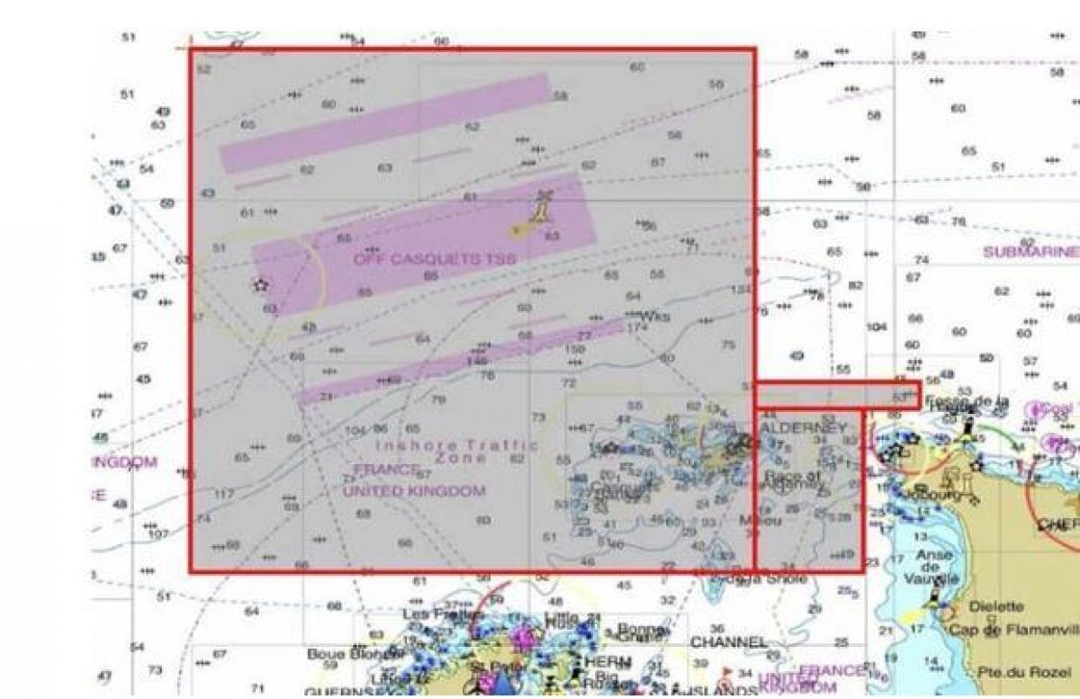 El área específica donde se cree que tienen más probabilidades de encontrar algo (EFE/ Guernsey Police)