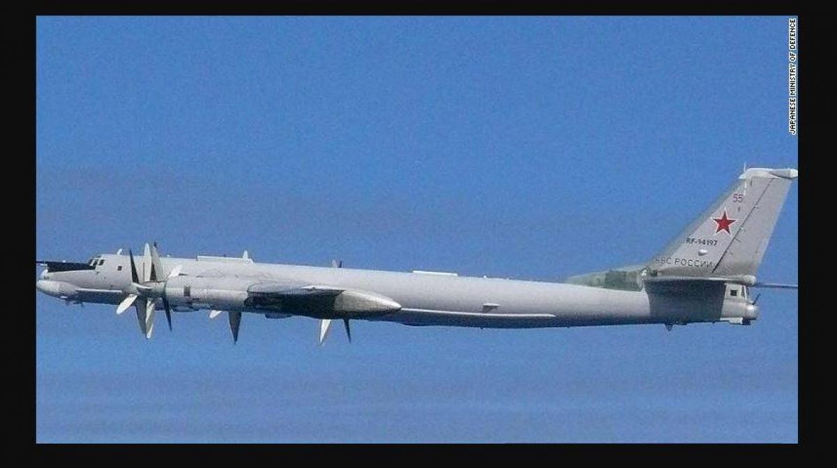 Un bombardero ruso Tu-95 involucrado en incidente del martes fue fotografiado por una aeronave japonesa.