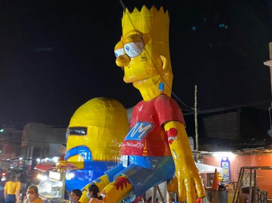 Imagen: Monigote de Bart Simpson - Ubicación: 14 y Ayacucho Imagen: Monigote de Bart Simpson - Ubicación: 14 y Ayacucho