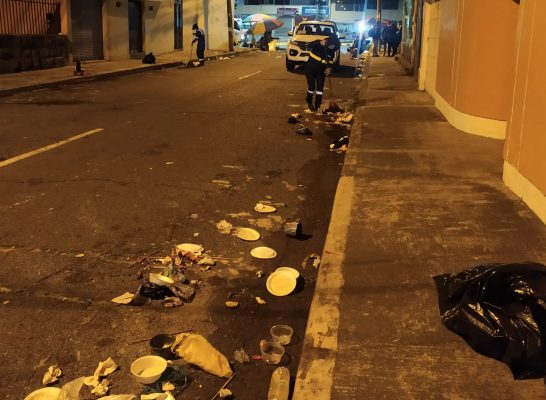 40 toneladas de basura dejaron las fiestas de Quito
