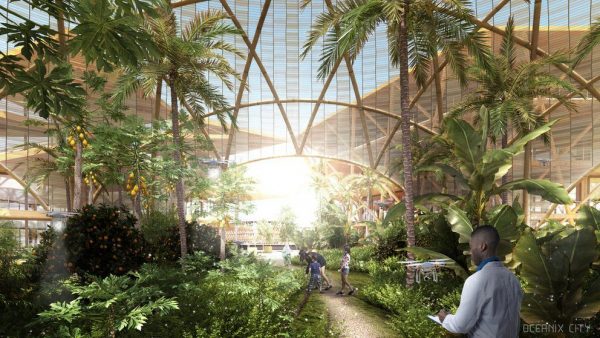 Imagen: El proyecto plantea una ciudad autosostenible, capaz de producir su propio alimento y recursos. Imagen: El proyecto plantea una ciudad autosostenible, capaz de producir su propio alimento y recursos.