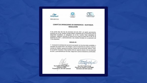 Imagen: Resolución del COE Cantonal de Guayaquil. Imagen: Resolución del COE Cantonal de Guayaquil.