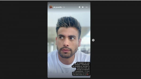 Imagen: Historia de Alejandra Jaramillo a Efraín Ruales (Instagram) Imagen: Historia de Alejandra Jaramillo a Efraín Ruales (Instagram)