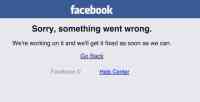 Noticia: Facebook se cae otra vez Facebook se cae otra vez