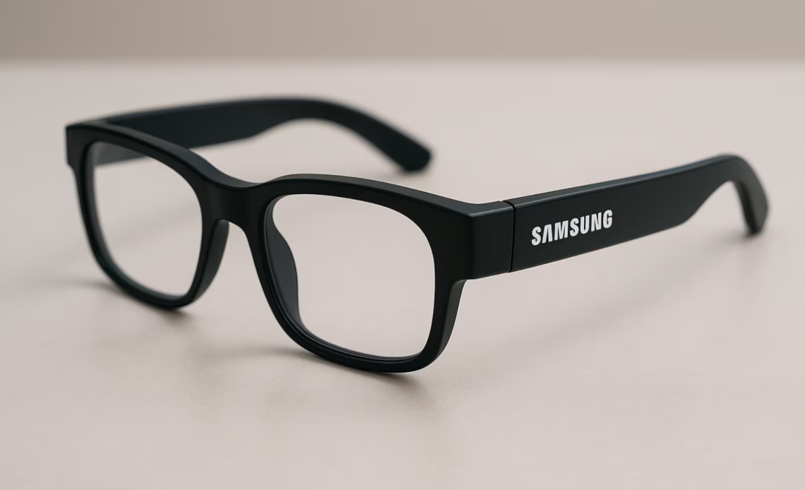 Gafas con IA de Samsung: foto y video cortos, navegación y respuesta por voz.