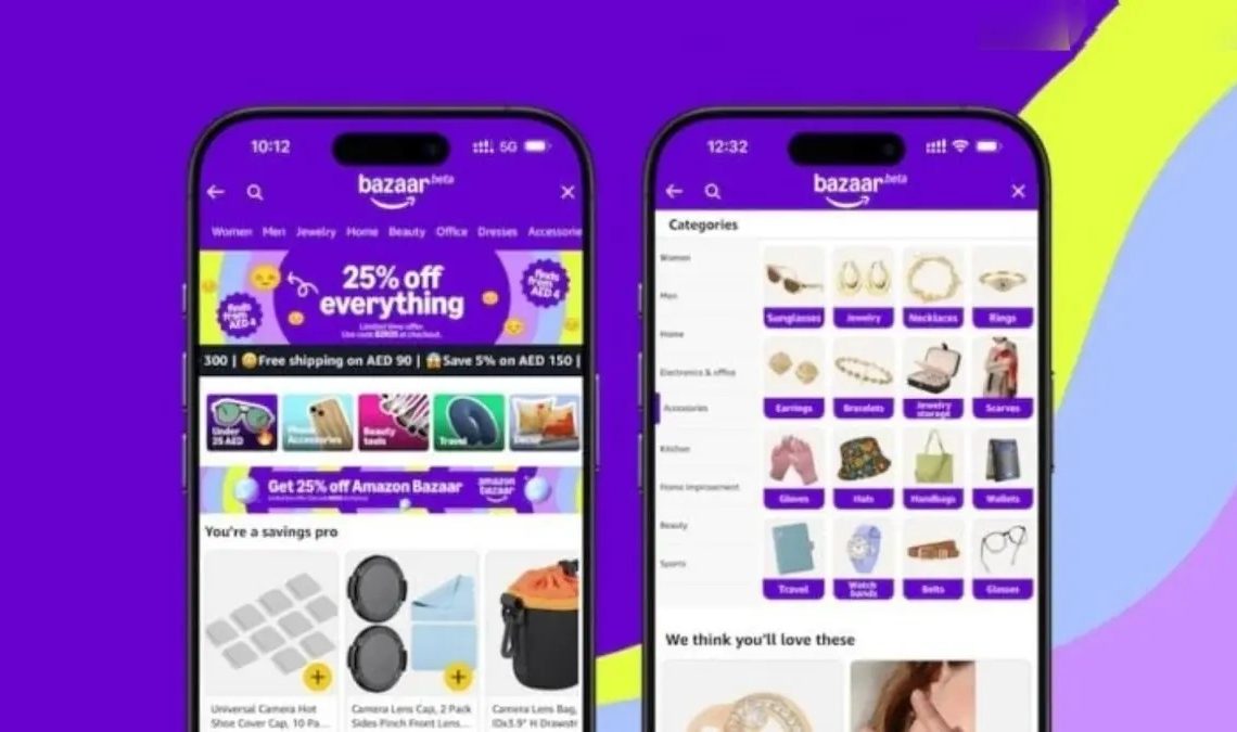 Amazon lanzó su nueva aplicación Amazon Bazaar en Ecuador, con productos desde 2 dólares y envío gratuito en compras superiores a 20 USD.