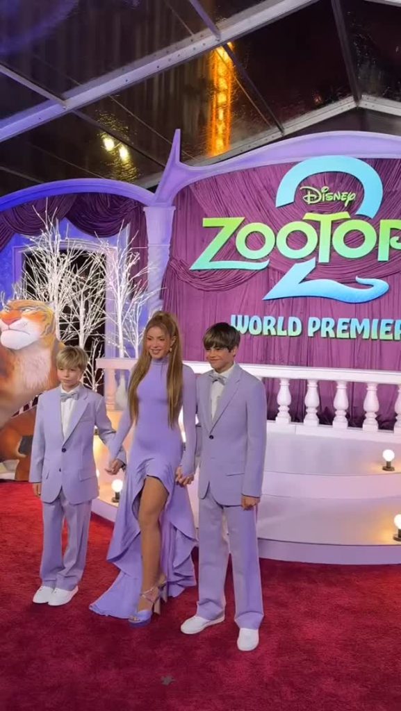 Además de Shakira, quien da voz al personaje de la gacela Gazelle, sus hijos tienen roles importantes.