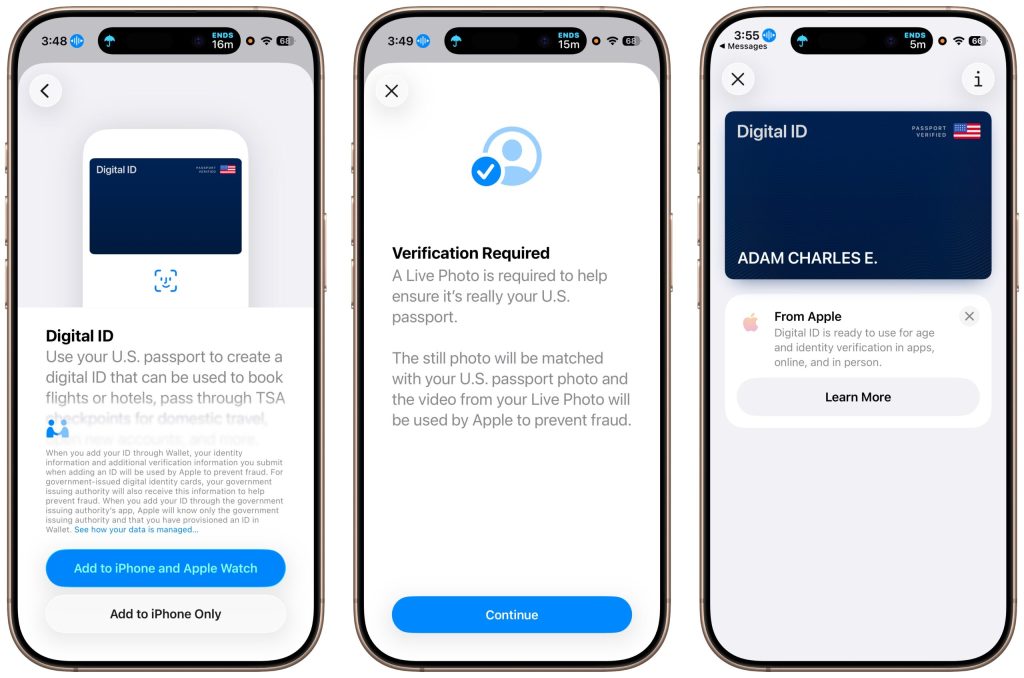 Apple presentó la nueva función Digital ID, que permite guardar el pasaporte estadounidense en el Apple Wallet y usarlo en más de 250 aeropuertos de EE.UU.
