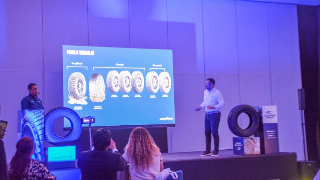 Portafolio de neumáticos Cooper Tires, entre ellos los modelos CS1, Evolution Sport y Evolution ATT, destacados por su rendimiento y durabilidad.