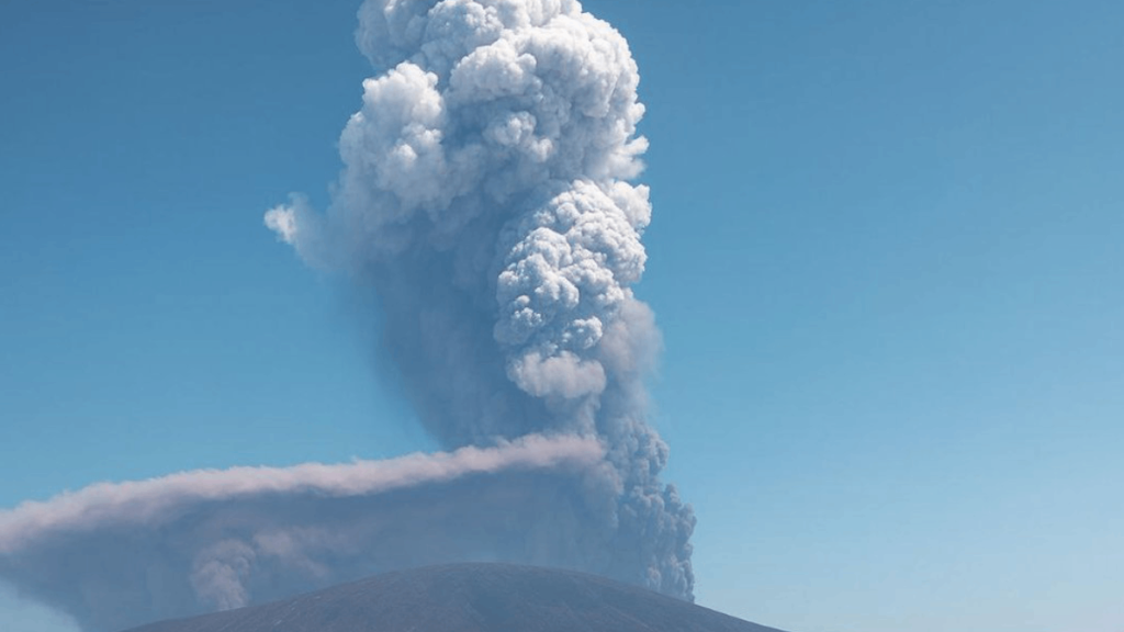 El volcán, que culmina a unos 500 metros de altitud, se ubica cerca de la frontera con Eritrea, a unos 800 kilómetros al noreste de la capital, Adís Abeba.
