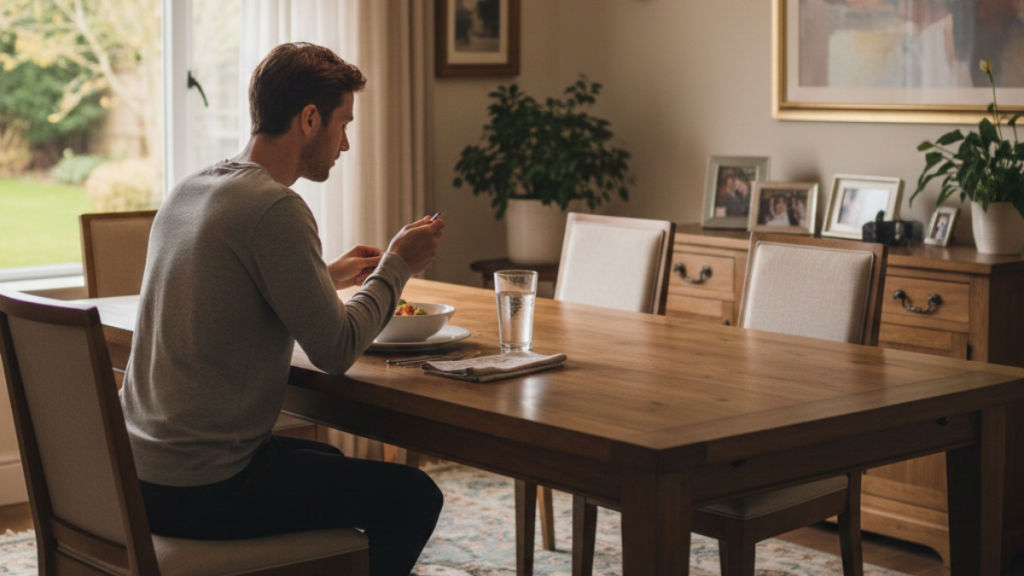 Investigaciones recientes examinan cómo comer solo puede influir en la salud física y emocional, especialmente en adultos y personas mayores.