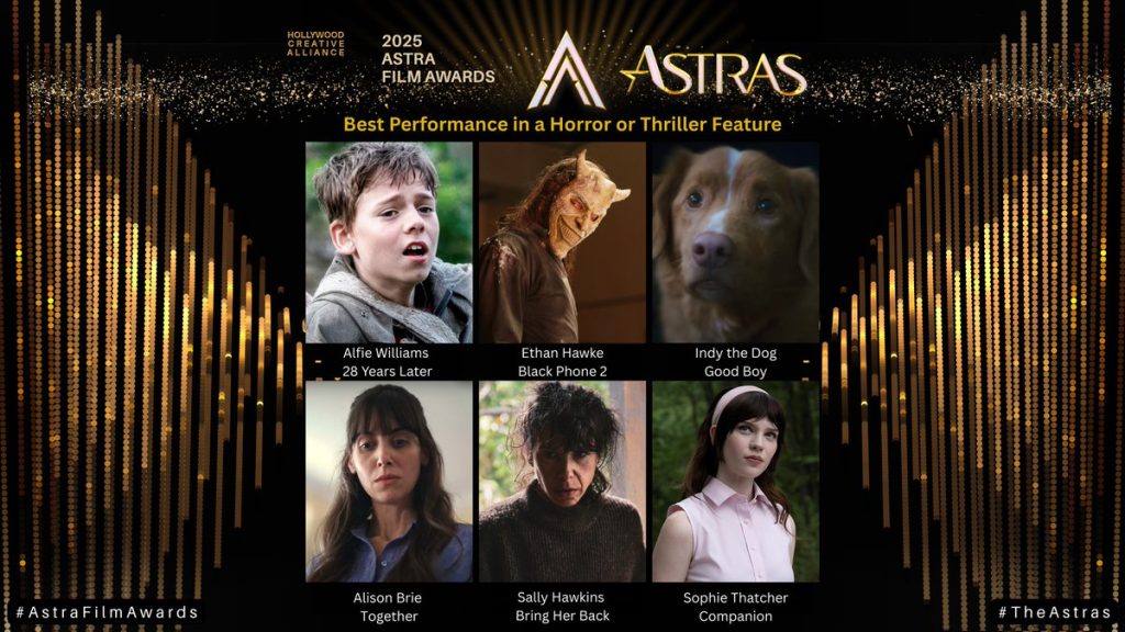 La sexta edición de los Astra Awards se celebrará el 6 de enero de 2026.