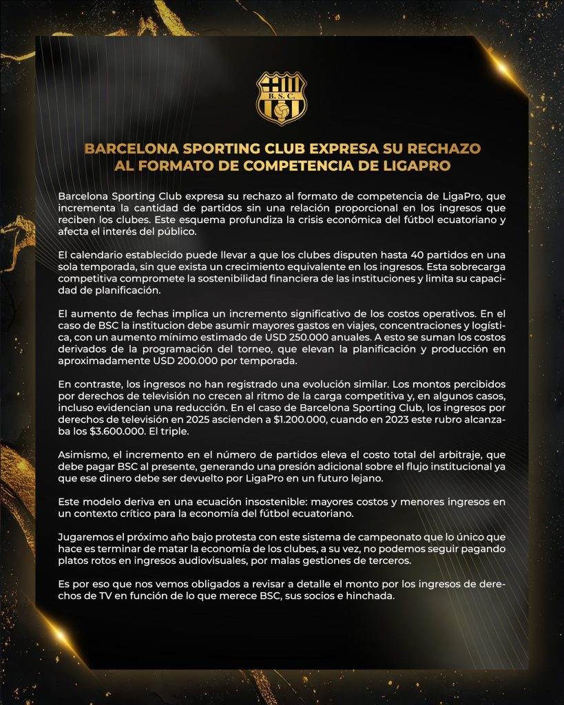 El 'Ídolo del Astillero' criticó la “ecuación insostenible” que suma mayores gastos y menores recursos.