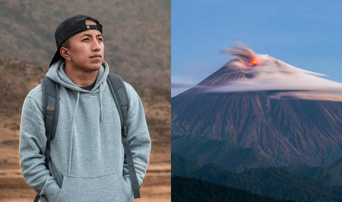 El fotógrafo ecuatoriano Lenin Iza clasificó al top 10 del World Photographic Cup 2026 en la categoría naturaleza/paisaje con una fotografía del volcán Sangay.