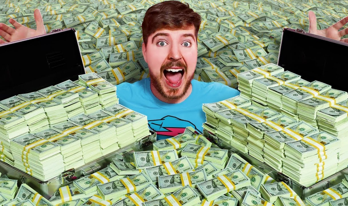 MrBeast, el youtuber con más seguidores del mundo, alcanzó una fortuna estimada en 2.600 millones de dólares.