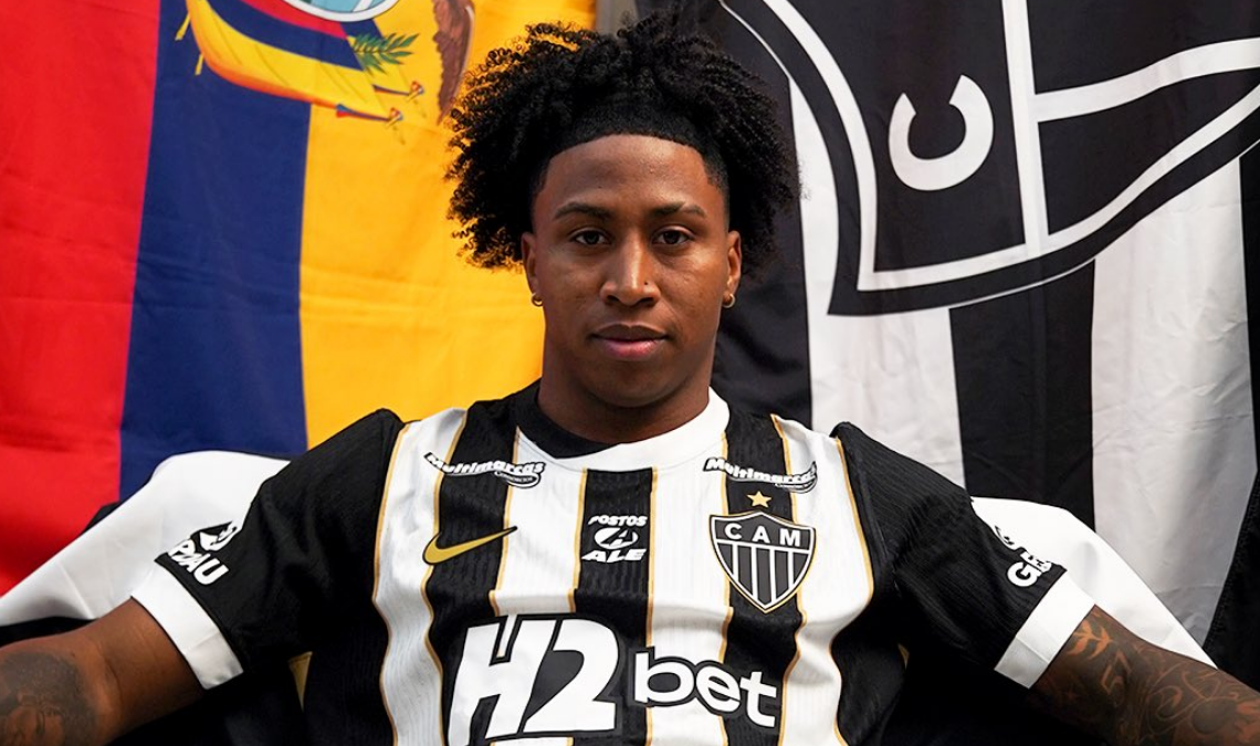 Atlético Mineiro confirmó la contratación de Angelo Preciado, lateral derecho ecuatoriano que llega desde el Sparta Praga.