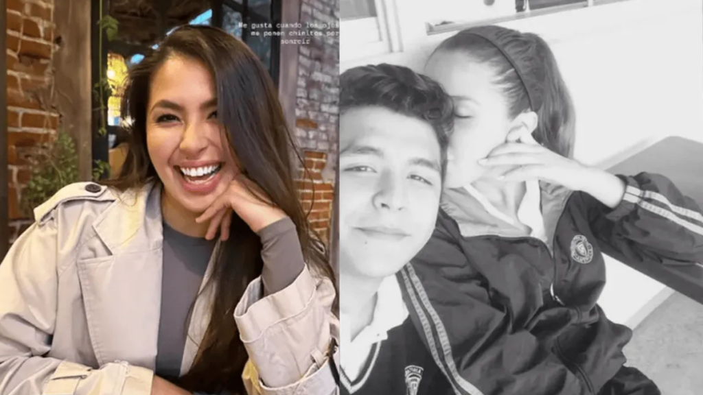 Nodal en etapa escolar durante 2016, compartidas por su exnovia.