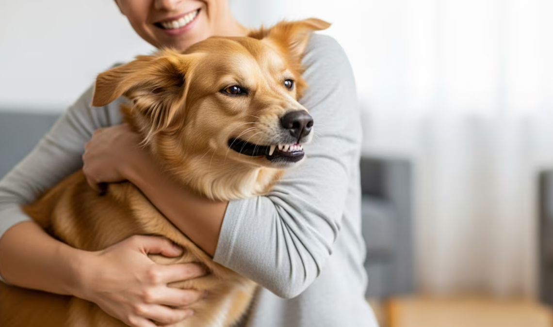 Abrazar a tu perro puede parecer un gesto de cariño, pero expertos advierten que puede causarle estrés silencioso y afectar su bienestar emocional.