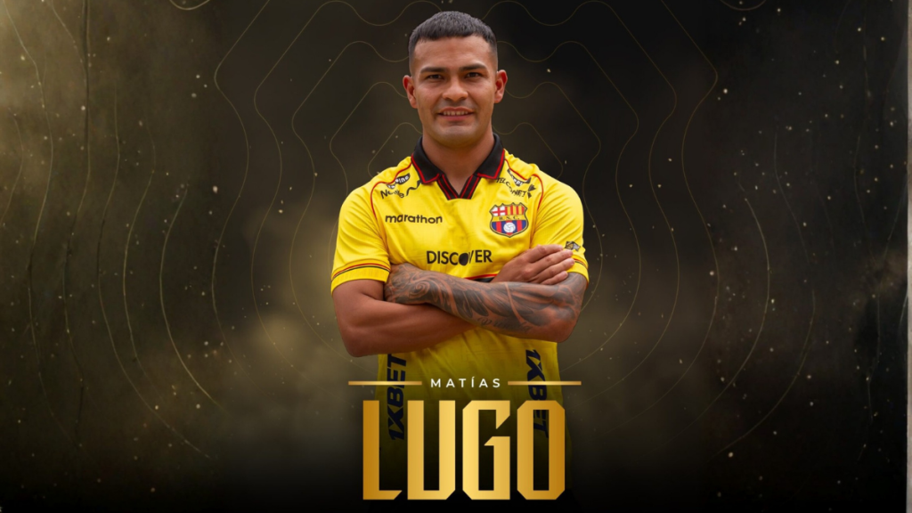 Matías Lugo fue oficializado como refuerzo de Barcelona SC para la temporada 2026.