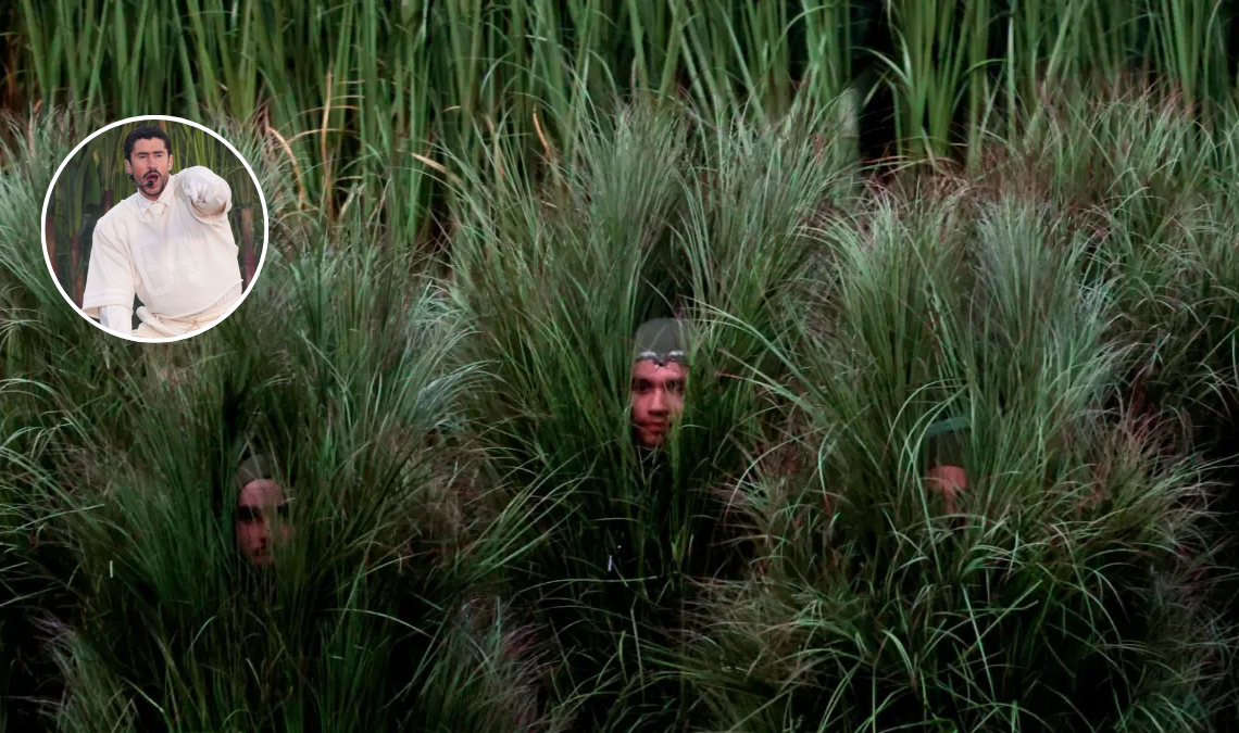 Los bailarines disfrazados de arbustos en el show de medio tiempo de Bad Bunny en el Super Bowl despertaron curiosidad.