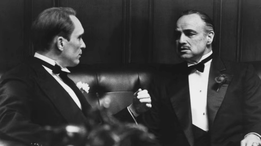 Robert Duvall durante su participación en “El Padrino”, en una interpretación que marcó época.