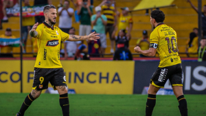 Con gol de Darío 'Pipa' Benedetto, Barcelona comenzó la LigaPro con una victoria frente a Técnico Universitario. Foto: BSC