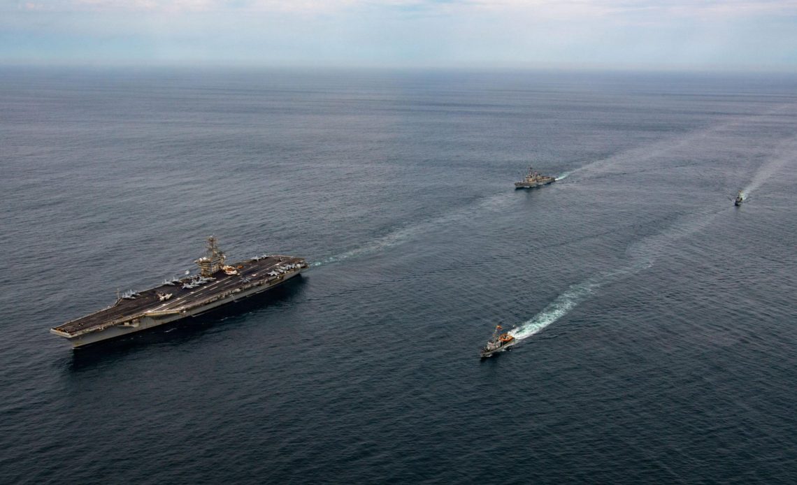 Culminó la jornada de entrenamiento en el mar con el portaaviones USS Nimitz, en cooperación militar entre Ecuador y EE.UU.