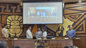 El Consejo Provincial del Guayas eligió a Carlos Encalada como viceprefecto con 28 votos.