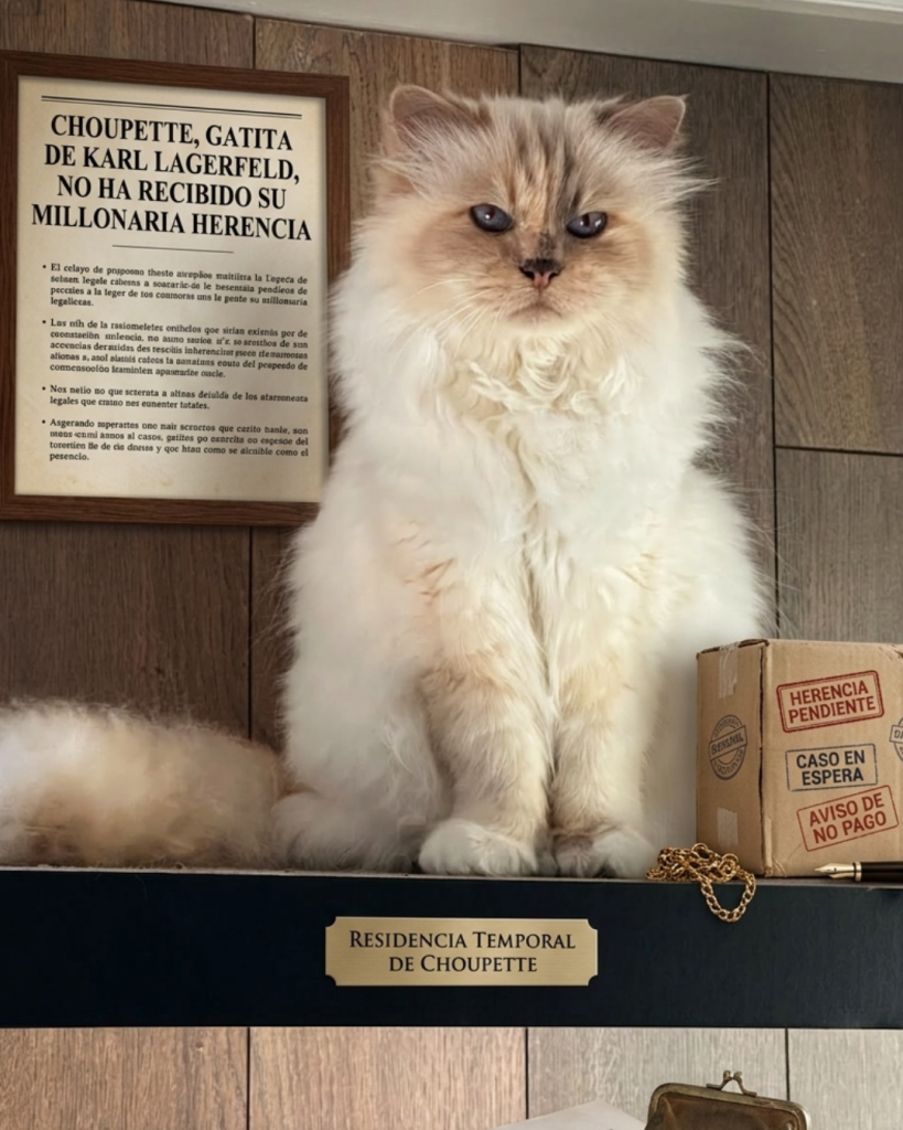 Actualmente, la felina vive una vida normal en un departamento en París junto a Caçote y su familia.