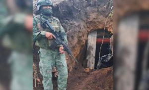 Los soldados ingresaron al territorio y localizaron un punto de acopio y extracción de minerales que operaba de forma clandestina.