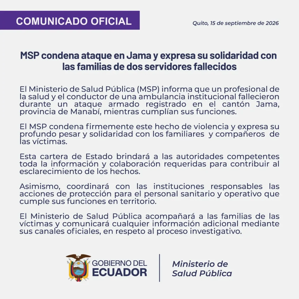 El organismo rechazó el atentado mediante un comunicado en sus canales oficiales.