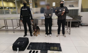 la policía aprehendió de inmediato a la implicada, identificada como Elisbeth del Valle M. C.