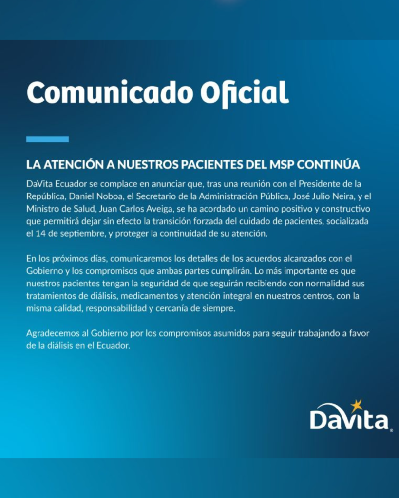 el Ejecutivo anunciará los detalles de los compromisos mutuos alcanzados con la firma