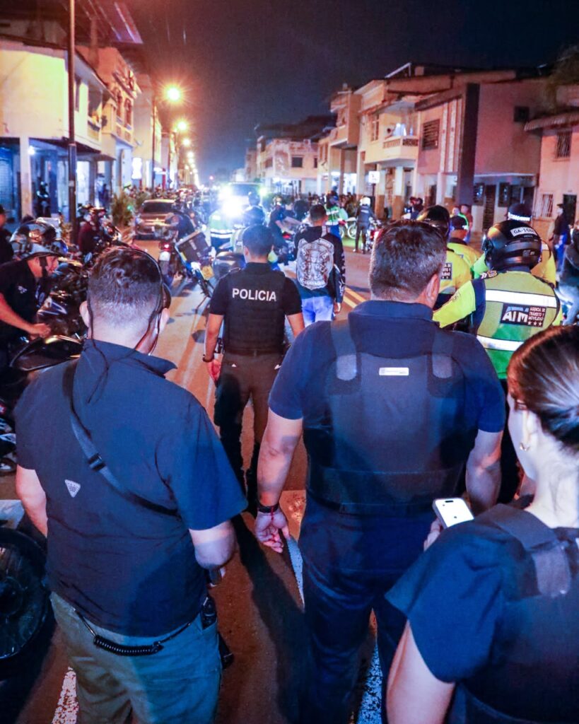 las fuerzas del orden concentraron sus esfuerzos en el distrito Portete, donde se registraron las principales agrupaciones de motorizados.